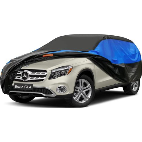 Bâche Voiture Exterieur Respirante, Compatible avec Mercedes-Benz GLA(2013-2024) Housse de Protection Voiture Extérieur, Toutes Saisons Peuvent Tout Gérer Contre Pluie Soleil Poussière.,Taille pour Me (1/5)