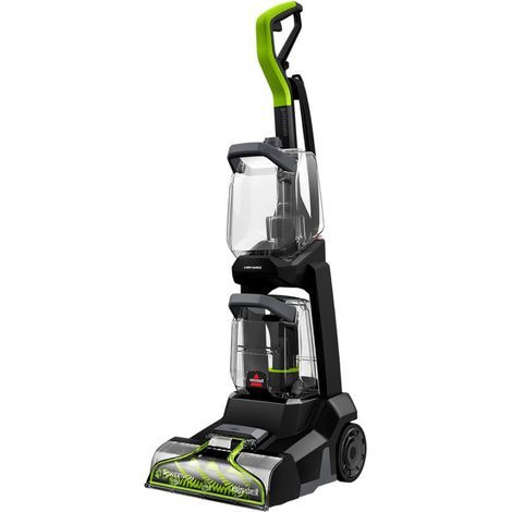 Nettoyeur de sol Bissell Power Wash Pet – Alimentation électrique – Puissance 1,6 L – Pour tapis et escaliers – Marcher derrière Noir, Vert