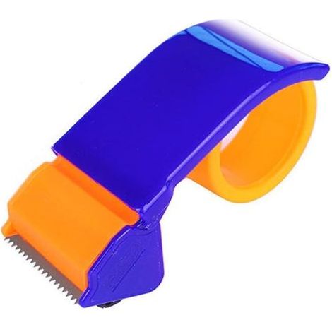 Distributeur de Ruban de Bureau 1 pc en Plastique d'étanchéité Packer Distributeur de Ruban Emballage Colis 48mm Largeur Rouleau Coupe Ruban adhésif Porte Rouleau Couper(6cm) (1/4)