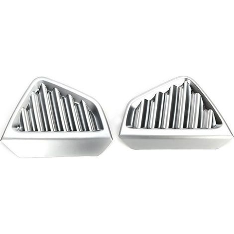BelleRise – 2er-Pack Lüftungsgitterabdeckungen – Für Mercedes-Benz GLE GLS W167 X167 (ab 2020) – Kratzfestes Chrom-ABS – Silber (1/5)
