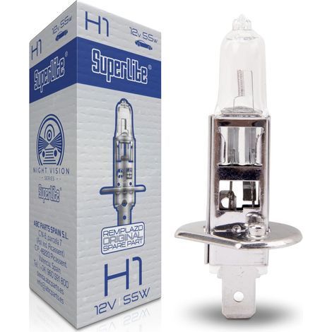 1 Ampoule halogène H1, 12V 55W, phares principaux, Night Vision, homologation E1 (1/5)