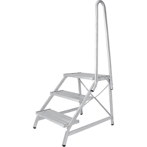 Marchepied alu 2 marches - Hauteur max. de travail 2.48m - 6875/02-54896