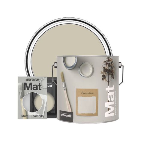 Rust-Oleum Peinture pour murs et plafonds mate lessivable - Pénombre (1/3)