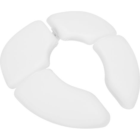 Coussin de toilette pour bébé, siège de toilette pliable et portable pour enfants, blanc (1/5)