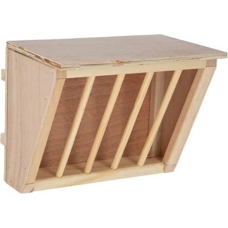 Gabbia kerbl hay feeder legno naturale 37x17x20 cm
