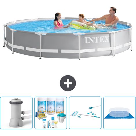 Prism Frame Pool Rund - 366x76 cm - 5-teilig S21068 (1/4)