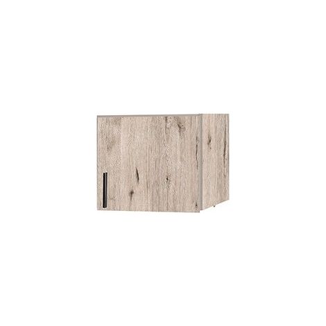 Aufsatzschrank mit einer Tür, Kollektion FLEX, in Wellington-Eiche und Graphitgrau.