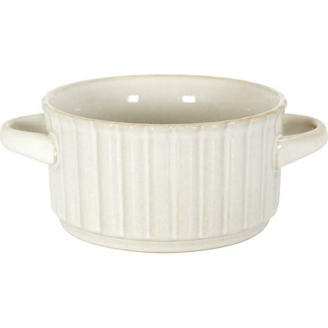 Pentola da brodo Vlora con manici, 8,5 cm, beige (1/4)