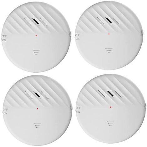 Alarme de fenêtre de Porte avec capteur de Vibration Blanc 2 Packs 125dB Détecteur de cambriolage Fin et Fin avec indicateur LED à sensibilité réglable pour la sécurité à Domicile (1/5)