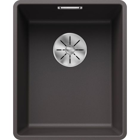 SUBLINE 320-F Évier de Cuisine en Granit Affleurant pour Meubles Bas de 40 cm de Large SILGRANIT Gris 523417 (1/5)