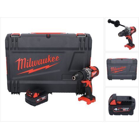 Milwaukee M18 BLPD2-401X Avvitatore a percussione a batteria 18 V 82 Nm Brushless + 1 batteria da 4,0 Ah + valigetta rigida - senza caricabatterie (1/5)