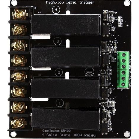 Relais statique 4 canaux pour automatisation industrielle - compatible thermostat et régulateur de température, usage extérieur (1/5)
