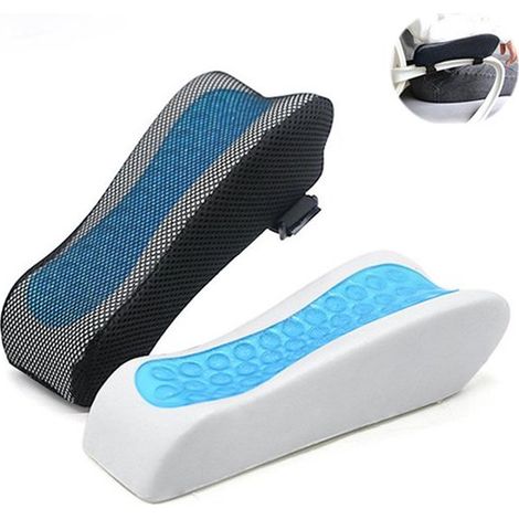Cuscino per bracciolo della sedia - antidecubito - set da due pezzi - memory foam con gel - B (1/5)