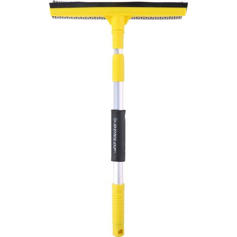Brosse à Vitres Télescopique DUNLOP 70cm - Manche Extensible & Tête 25cm,  Nettoyage Facile Vitres et Rétroviseurs Auto