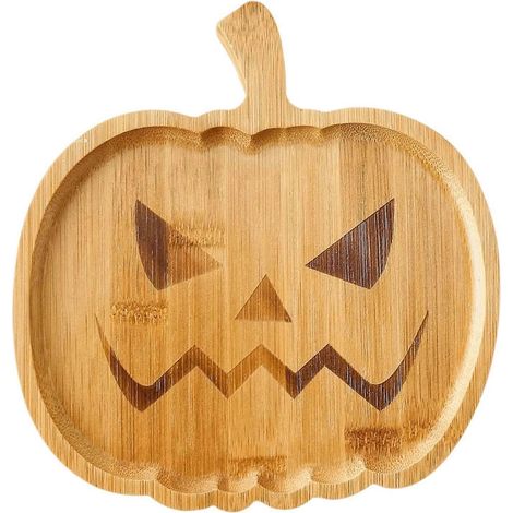 Trayau Citrouille Halloween Fantôme Design Original Plateau Décoratif Citrouille Rigolote (1/5)