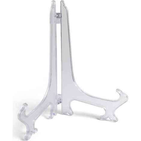 Présentoir à assiettes pliable et décoratif - Chevalet/Porte-photos - Petite/Moyenne/Grande taille - Transparent 30 cm (1/5)