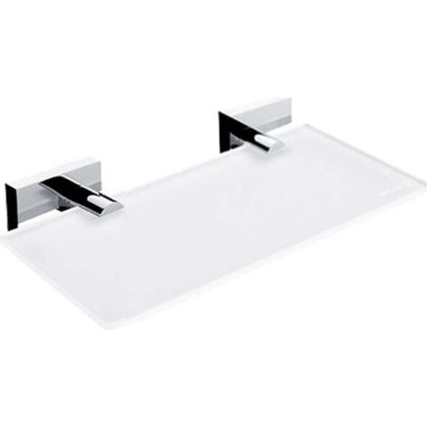Nimco Keira - Estante, longitud 20 cm, cristal mate/cromo KE 22091B-20-26