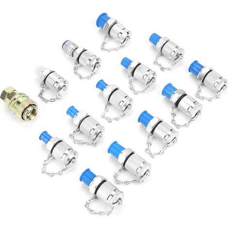Kit de 14 adaptateurs de contrôle de pression hydraulique pour système hydraulique (1/5)