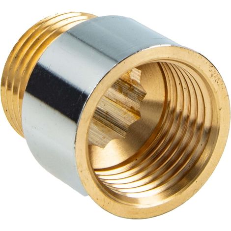 1 Rallonge De Robinet 10 Mm, Laiton Chromé, Filetage G 1/2", Pour Installation Sanitaire