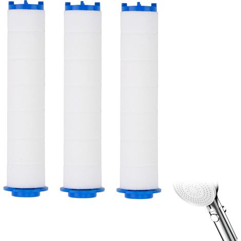 Duschkopffilter 2-in-1 PP-Baumwollfilter für gereinigtes und weicheres Wasser  Wassersparfunktion  Einfache Installation  für empfindliche Haut