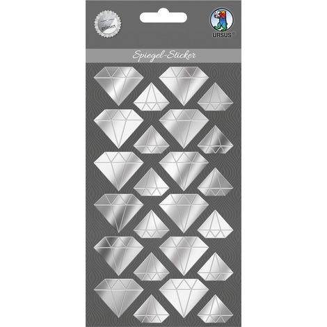 Miroir Stickers Diamants en Verre Acrylique Autocollant (1/3)