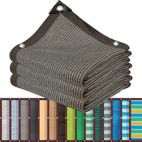 1 Filet d'ombrage, Taux 90%, Polyéthylène haute densité, Œillets antirouille, Jardin, Agriculture, Terrasse (1/5)