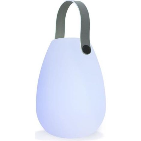 1 baladeuse sans fil LED, blanc chaud/multicolore, intensité réglable, 8 h d'autonomie, lampe nomade pour table ou chevet
