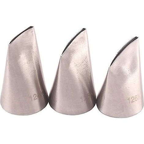 3 Pices Austin Rose Douille Patisserie, Douille Ptale De Fleur En Inox Pour Dcoration De Gteaux (1/5)