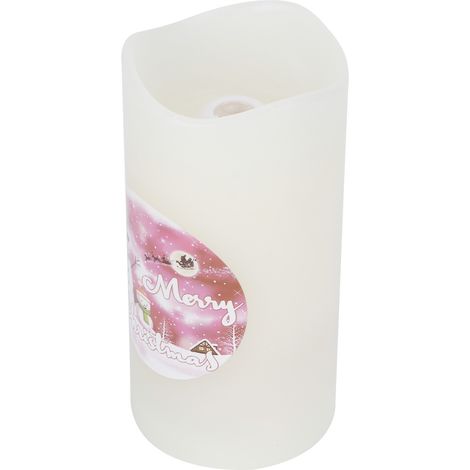 Bougie LED décorative avec lumière de projection, idéale pour Noël, anniversaires et fêtes. (1/5)