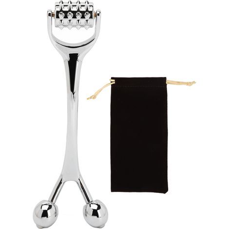Rouleau de massage, rouleau facial en alliage de zinc, appareil amincissant pour le visage, rouleau de massage liftant pour le visage, bâtonnet de beauté (1/5)