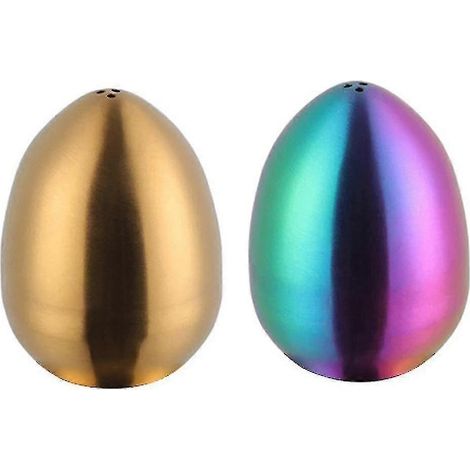 Gewürzglas aus Edelstahl, Küchensalz- und Pfefferstreuer mit drei Löchern - 26-Gold Magic Color (1/5)