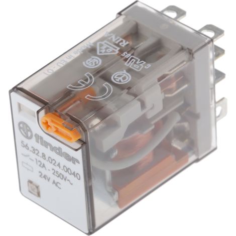 Relais de puissance Finder 56 Series, 2 RT, bobine 24V c.a. Enfichable 1.5W ( Prix pour 1 )