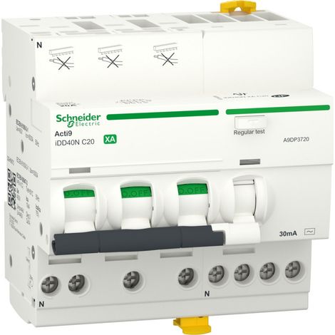 ACTI9 iDD40N XA - disjoncteur différentiel auto - 3P+N C 20A 6000A/10kA 30mA AC (1/2)