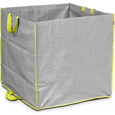 Sac à déchets 400L – Indéchirable en polypropylène – 2 poignées – Dimensions 74x74x74 cm – Pour gravats et végétaux – Lesto
