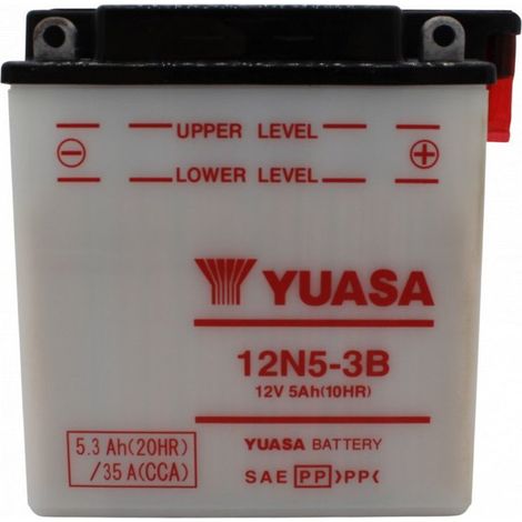 Yuasa batteria yuasa 12n5-3b batteria moto convenzionale 12 v capacità 5 ah resistente vibrazioni (1/5)