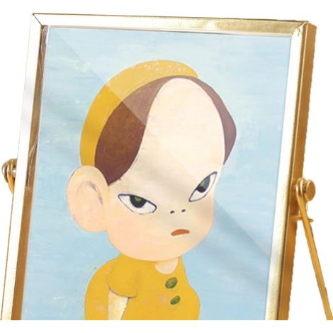 Cadre photo acrylique décoratif 14,5x19,5 cm, motif enfant cartoon, imperméable, ornement mural pour bureau, cadre métal doré CBS1325 (1/4)