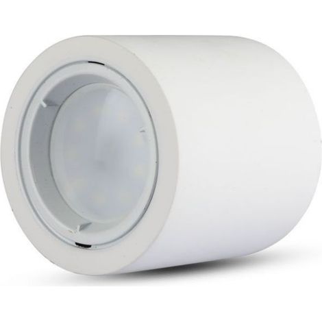 V-TAC VT-716 3667 Portafaretto LED Montaggio a Superficie Rotondo GU10 Corpo in Gesso Bianco (1/5)
