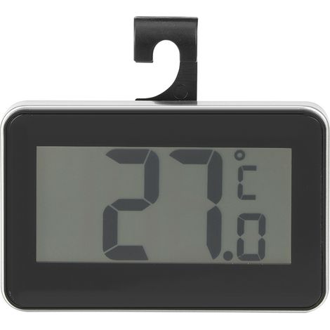 Hochpräzises, wasserdichtes elektronisches Thermometer für Kühlschrank und Gefrierschrank, schwarze Farbe (1/5)