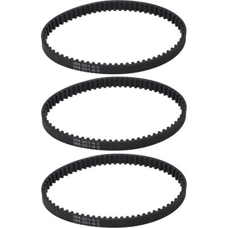 Courroie de rechange pour aspirateur – Lot de 3 courroies en caoutchouc standard compatibles avec les modèles Bissell ProHeat 2X