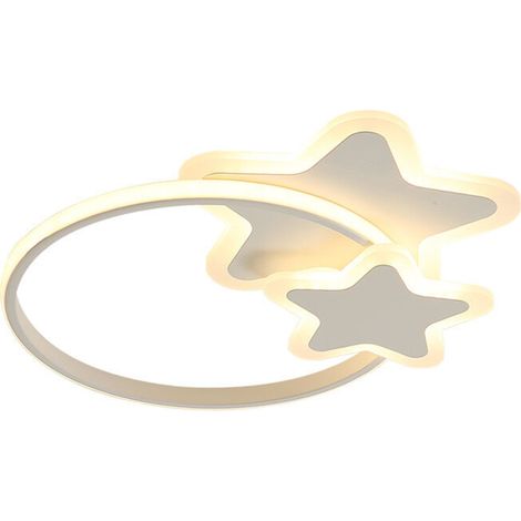 LED Ceiling Light Kids Girl Boy Bedroom Pendant Light with Remote Control Star Shape Design Acrylic Deco Ceiling Light Fixture for Restaurant Living Room Kitchen (1/4)