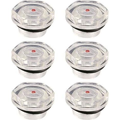 Jauge Niveau d'Huile Compresseur Air Bouchon Indicateur Plastique Filetage 20mm Lot 6 Pièces (1/3)