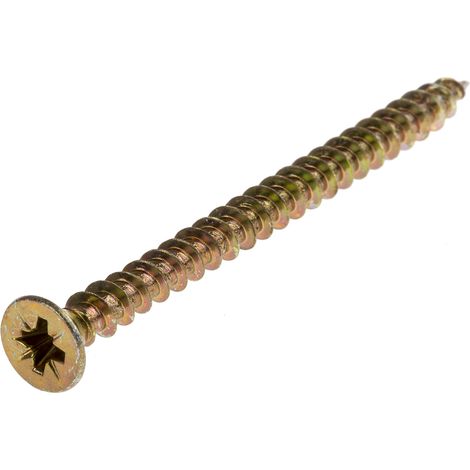 Vis à bois, 5mm, tête Fraisée 70mm, en Acier ( Prix pour Boîte de 100 ) (1/2)
