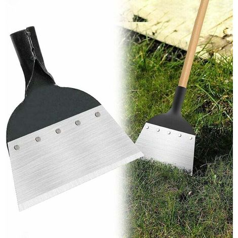 Pala da giardino multifunzionale. Pala per la pulizia del giardino. Pala multifunzionale in acciaio per diserbo. Strumento agricolo per diserbo. Per giardino. Diserbo in fattoria (28 cm). (1/4)