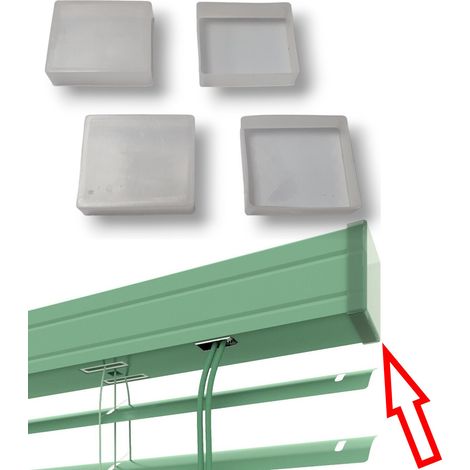 4 Pezzi Tappo Tappi Chiusure Per Veneziane Frontale Cassonetto Superiore In Plastica