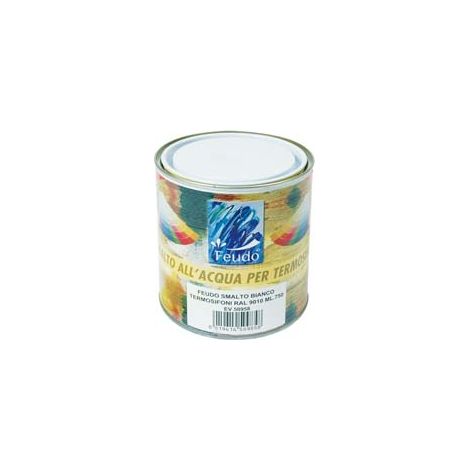 SMALTO ALL'ACQUA PER TERMOSIFONI (TERMO LACK)- - ml.750 bianco RAL 9010 - 6 pezzi FEUDO