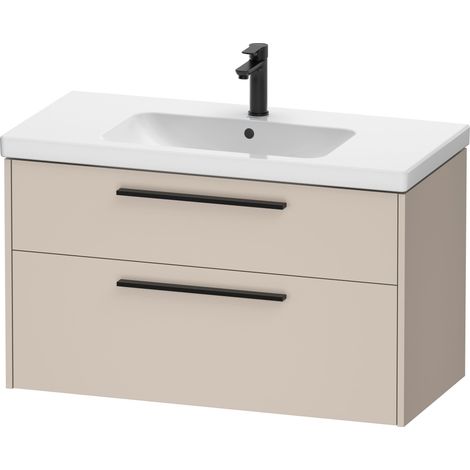 Duravit D-Code Meuble sous-lavabo, 1 tiroir, 984x460mm, découpe (1/2)