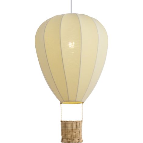 QAZQA Kinder-Pendelleuchte Beige Heißluftballon - Air Balloon