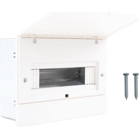 Coffret de distribution 12 voies étanche, boîtier de disjoncteurs encastré avec rail DIN, pour maison, hôtel, bureau. (1/5)