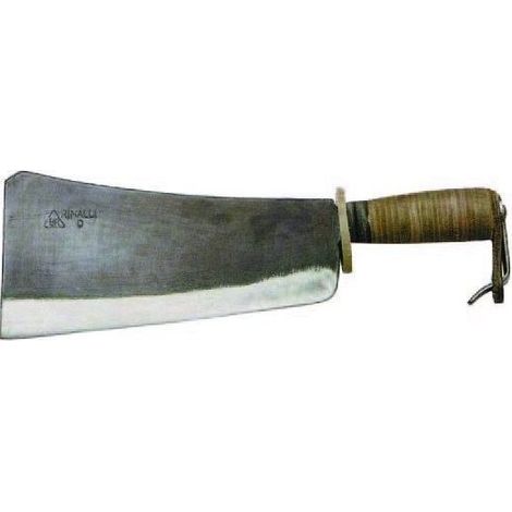 Manaresso con lama in acciaio forgiato e temprato, manico in cuoio -Piemonte