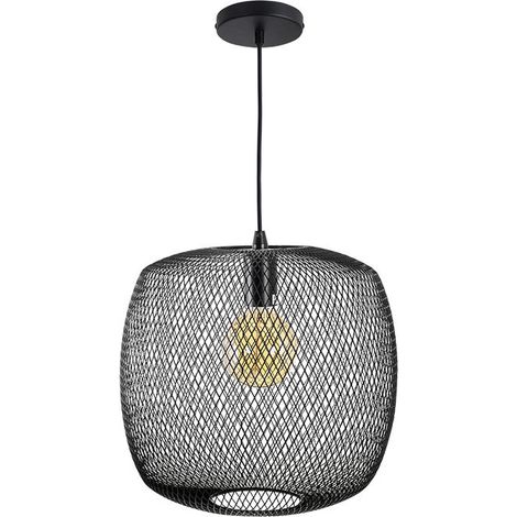 Lampara Colgante Lumiere Negro 1xe27 Regx35x35 de FABRILAMP.